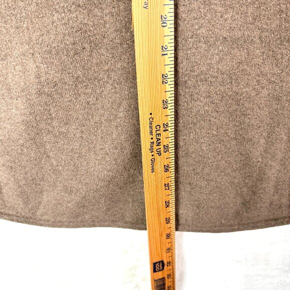 GAP CashSoft Ribbed Button Front Polo Cardigan Sweater Womens L Petite Brown - Picture 5 of 7